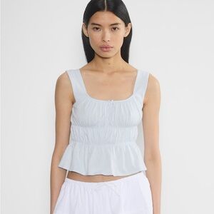 Sunday Best Aritzia Studybreak Tank in Glimmer Blue XS